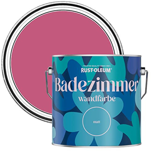 Rust-Oleum Pink Water-Resistant Bathroom Wall & Ceiling Paint - Raspberry Ripple 2.5L
