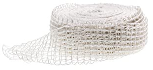 MAQA 2 Rotoli di Rete per arrosti da 50 mt, Rete Elastica per Carne 12-14-16-18 Quadri, Rete per insaccati, spago da Cucina per cuocere e Appendere 16