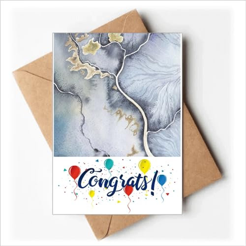 Schattierende Tinte Aquarell Hochzeit Karten Glückwunsch Gruß Umschläge