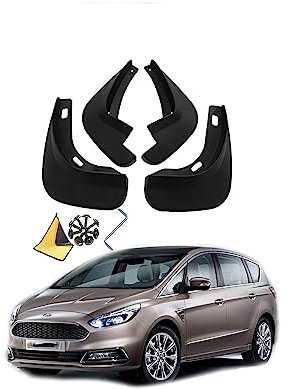 SaVgu Parafango, for S-Max 2005-2013 Paraspruzzi Anteriori e Posteriori Personalizzati modellati Paraspruzzi Paraspruzzi Kit 4 Pezzi Accessori Auto