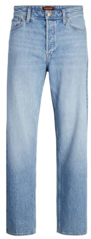 JACK & JONES JJIEDDIE JJORIGINALI SBD 326 Noos Loose Fit Jeans, Blu Denim, 29W x 30L