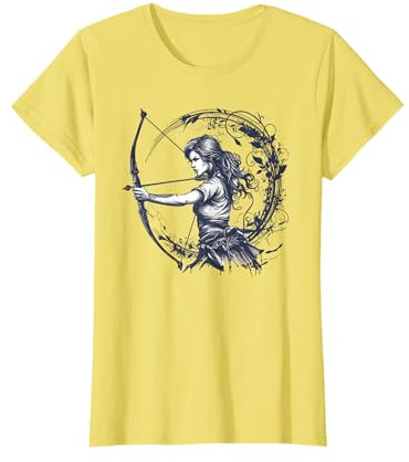 Bogen und Mysteriöse Bogenschützin T-Shirt