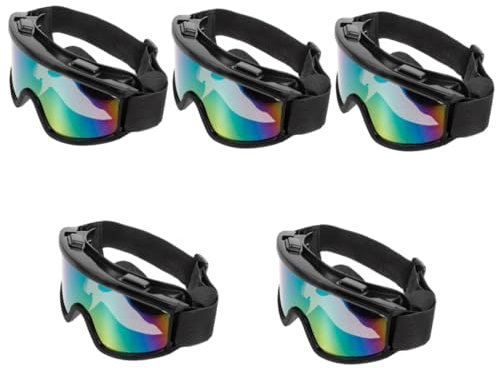 YARNOW 5stücke Uv-Schutz Sonnenbrille Für Hunde Winddichte Und Verstellbare Hundebrille Für Kleine Rassen Zum Schutz Der Augen Beim Spielen Und Fotografieren
