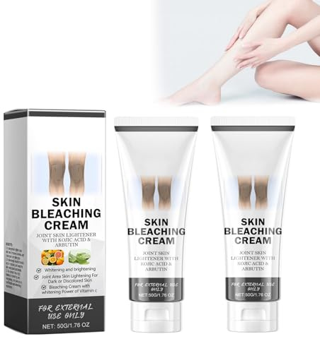 Bleaching Cream Hautaufhellungscreme, Bleichcreme, Hautaufhellungscreme für Frauen und Männer, dunkle Fleckenentferner-Korrektur-Bleichcreme für Hals Achselhöhle Achselhöhle Ellbogen Leiste und Knie