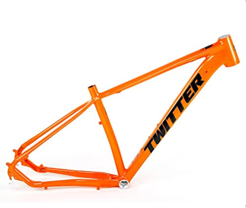 MTB Frame 27.5/29er Hardtail Mountain Bike Frame 15''/17''/19'' Aluminum Alloy Disc Brake Bicycle Frame Quick Release Axle 135mm BSA68 Routing Internal (Color : Orange, Size : 27.5x19'')