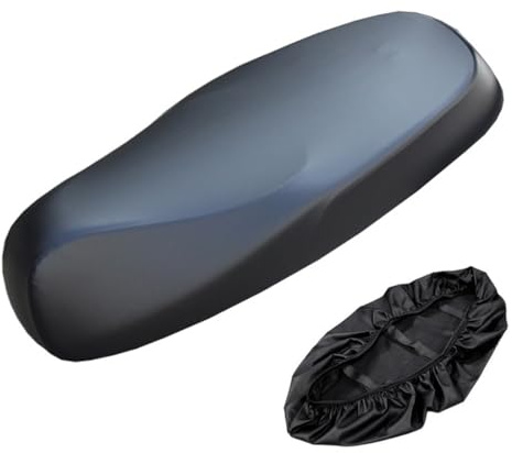 IOURVYA Funda para Asiento de Moto Impermeable y Universal, Piel elástica, protección Solar y contra la Lluvia, Antideslizante, resiste arañazos y es Transpirable XL