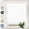 Sonello Plissee Crush Klemmfix ohne Bohren 55cm x 120cm Weiß Faltrollo Plisseerollo Jalousie für Tür & Fenster Blickdicht Sichtschutz Sonnenschutz Fertifplissee Rollo