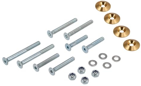 Set: CNC Senkscheiben für Stoßdämpfer/Federbein, Gold - für S51, S50, S7