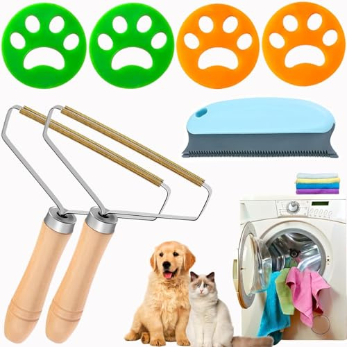 7 Stück Tierhaarentferner Kleidung, Fusselentferner Kleidung Ist Praktisch, Fusselbürste Tierhaare Schnell Und Bequem, Hund Und Katzenhaarentferner Kleidung Breite Anwendbarkeit