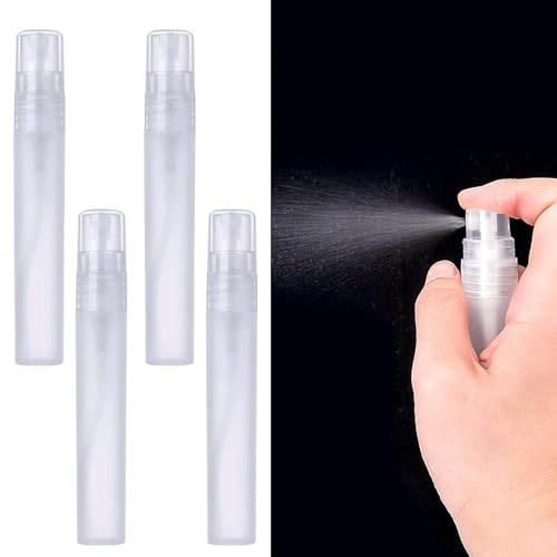 Ezranova Mini Sprühflasche, 10ml Sprühflasche tragbare nachfüllbar Spray leeren feinen Nebel Reiseflaschen für persönliche Schönheitspflege für Parfüm Körperpflege Flüssigkeit Kosmetik 5 Stück