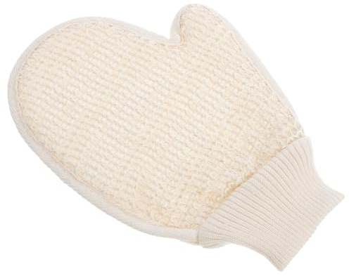 Ipetboom Back Scrubbing Gloves Dual-sided Shower Loofah for Men and Women Exfoliating Glove for Body Scrub Made of Sisal Material for Spa and Bath Use