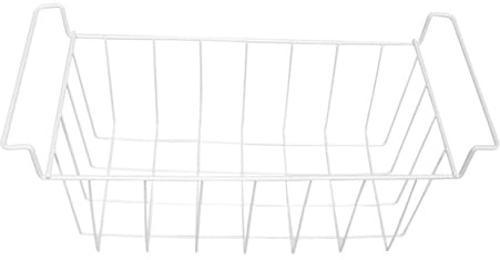 Holibanna organizador de cables para refrigerador cesta ajustable para congelador estante organizador del congelador del arcón cesta divisoria colgante White