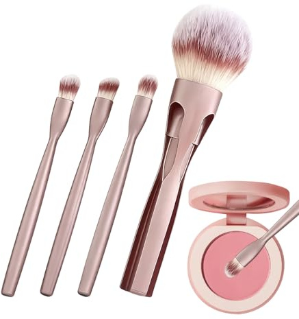 Makeupborstset – professionellt sminkborstpaket, mjukt ansikts- och ögonapplikatorer, skönhets- och sminkverktyg för flera scenarier | Bärbar organisatör för foundation rouge ögonskuggspulver