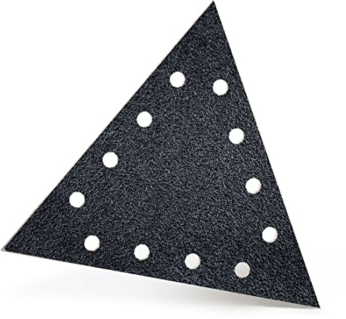 MENZER Black Schleifscheiben 290 x 250 mm, 12-Loch (10 Stk.) K16 | f. Trockenbauschleifer, Siliciumcarbid, Klettbefestigung