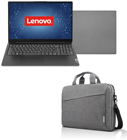 Lenovo Pc Portatile Notebook, Cpu N4500, 16Gb Ram, HD 15,6, SSD Nvme da 500Gb, Webcam, Windows 11 Pro, Open Office, Pronto All'Uso, Borsa Omaggio