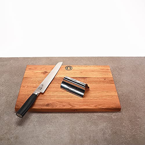 Coltello da prosciutto Kai Shun Tim Mälzer Kamagata TMK-0704 + tavola di quercia fatta a mano 40x30 + pinza per prosciutto Berkel