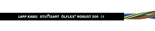 Lapp 10m Ölflex Robust 200 Steuerleitung 5x6 mm² - UV-Beständig Schwarz
