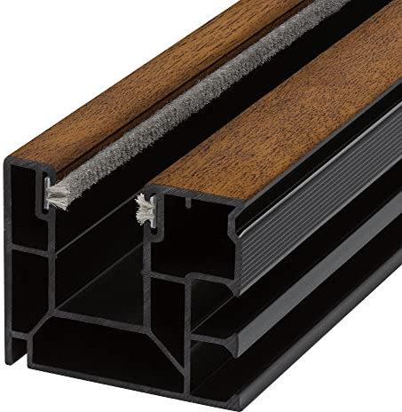 DIWARO. Rollladen Führungsschiene 4047 aus Kunststoff | Farbe Golden Oak | für Maxi Rollladenprofile 40x47 (Farbe Golden Oak | Profil 4047 | Länge 1300mm)