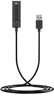 Ewent EW3569 Scheda Audio USB Esterna per Cuffie|Adattatore Audio USB a Jack 3,5mm|Controller Telecomando USB per cuffie jack 3.5mm|Compatibile con Windows,Mac OS,Linux,Altoparlanti,Amplificatore|Nero