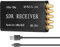 Yunseity 10 K Bis 1 GHz SDR-Empfänger, 12-Bit-10-MHz-Software-definierter Funkempfänger, Kompatibel mit Windows, Linux, OS X, Android, für SDRuno, HDSDR, GNURadio Usw