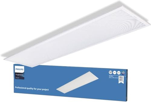 Philips - Pannello LED da incasso ProjectLine 34 W, luce bianca naturale 4000 K, 3200 lm 30 x 120 cm, omologato per ufficio