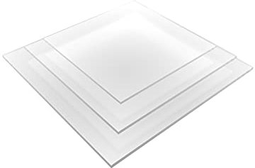 nattmann Acrylglas PLEXIGLAS®, PMMA, Kunststoffglas Zuschnitt - Acrylplatte & Acrylscheibe Zuschnitt 20 mm - Klare & Transparente Kunststoffplatte - Individuelles Wunschmaß möglich - (300 x 200 mm)