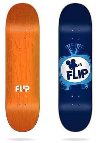 Jart Team TV Logo 8,25 x 31,85 Zoll Flip Deck Skateboard, Unisex, Erwachsene, Mehrfarbig, Einheitsgröße