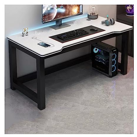 Laptop-Tisch Computertisch PC-Desktop-Tisch, doppelter Desktop-Schreibtisch for Studenten, Zuhause, Schlafzimmer, Arbeitstisch, Bürotisch, einfacher Gaming-Tisch, PC-Tisch Arbeitstisch für das Heimbür