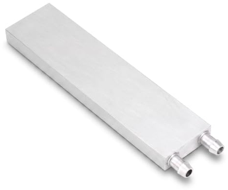 Aluminium CPU Kühler Wasserkühlblock, Doppelter U-förmiger Wasserweg, Flüssigwasserkühler Kühlkörper für Computer CPU Wasser Kühlung, Industrieller Wechselrichtertreiber