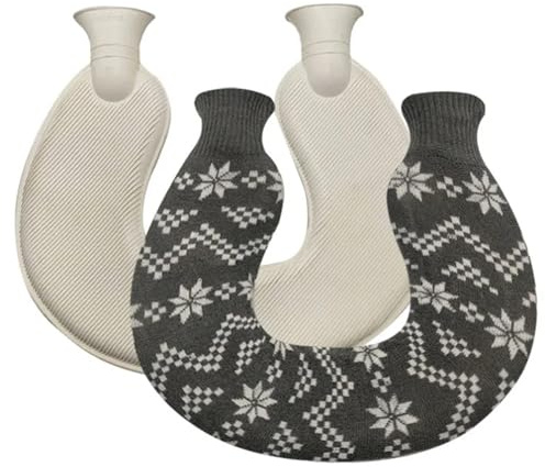 1400 Ml Hand- Und Fußwärmer, U-förmiger, Waschbarer Schulter-Warmwasserbeutel Mit Bezug, Abnehmbarer Halsschutz, Winter-Korallenfleece (Color : 04)