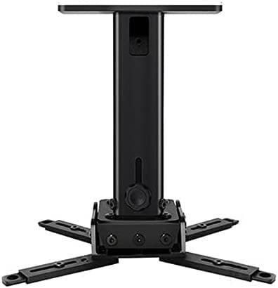 MaiBuL LNNW Projector Mount Projector Bracket Retractable Multifunctional Ceiling Projector Stand Aluminum Alloy Bracket For Office, Home, Stage Or Studio (Color : Schwarz)
