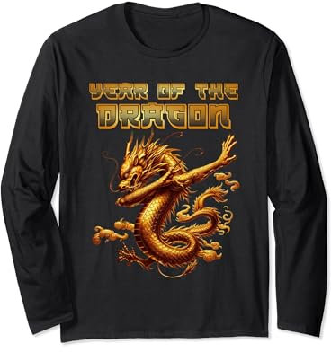 Nouvel An Lunaire Nouvel An Chinois 2024 Année Du Dragon Manche Longue