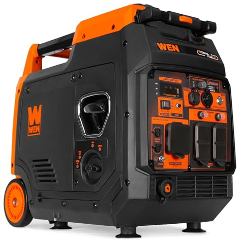 WEN Quiet and Lightweight 4800-Watt Dual Fuel RV-Ready Electric Start Portable Inverter Generator with Fuel Shut Off and CO Watchdog (DF480iX)