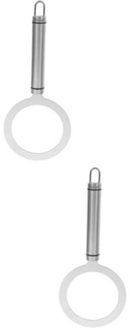 FUNOMOCYA 2pcs Milk Tea Cup Ring Covers Stainless Steel Cup Rim Gaskets Food Safe for Dessert Shops