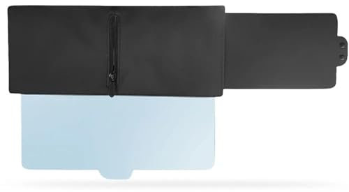 Intérieur Pare-Soleil Pare-Soleil Polarisé avec Fermeture Éclair Extension avec Lentille PC Et Pare-Soleil Latéral Filtrant Les UV pour Une Conduite en Toute Sécurité Panneau D'Ombrage Voiture(Left)