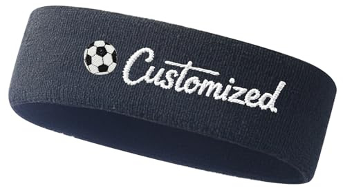 Personalisierte Stirnband Damen Mit Gesticktetext,Personalisiert Schweißband Stirn Sport Stirnband Herren Für Schweißband, Training,Yoga,Mode,Laufen,Basketball,Bandana
