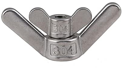 WEKONUMEX Flügelmuttern, Flügelmuttern aus Edelstahl 304, Verschiedene Größen(M8 2pcs)