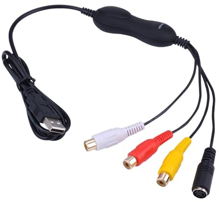 CVBS S Convertisseurs vidéo vers numérique USB 2.0 Carte de capture vidéo Configuration sans pilote pour capturer instantanément sur la fenêtre Carte de capture vidéo