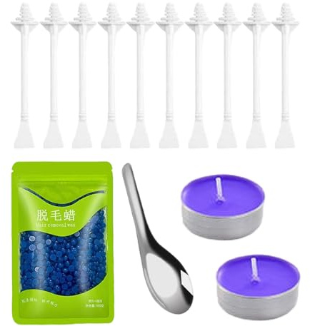 Kit de nasale - 50 g - 10 bâtonnets de nasale portable - Pour le visage, les oreilles, les lèvres, les sourcils, la moustache, les aisselles, le corps pour la beauté