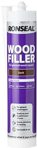 Ronseal MPWFD310 310ml Multi-Purpose Wood Filler Cartridge - Dark