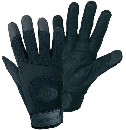 FerdyF. Black Security Mechanics 1911-8 Clarino®-Kunstleder Montagehandschuh Größe (Handschuhe): 8, M EN 388 CAT II 1 P
