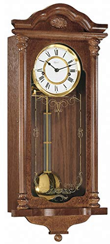 Hermle Uhrenmanufaktur - Reloj de Pared, Madera, Nogal, 67 x 29 x 14,5 cm