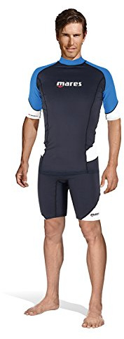 Mares Herren Trilastic S-Sleeve Rashguard Shirt, blau (Blue), 3XL
