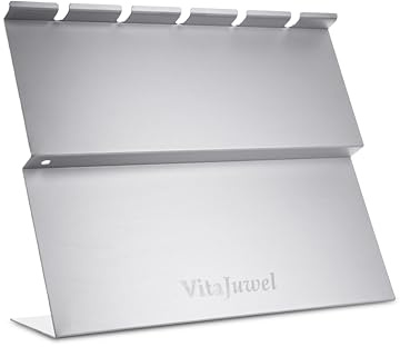 VitaJuwel Aluminium-Halter für 5 Edelsteinphiolen – Exklusive Aufbewahrung | Made in Germany | Hochwertig, robust & elegant