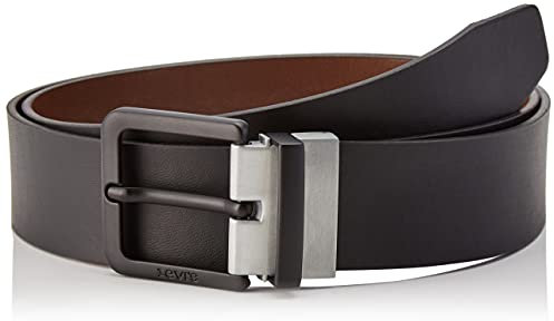 Levi's Men's Louis Reversible Belt, Regular Black, 105 cm
