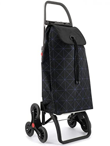 Klappbarer Einkaufstrolley Rolser I-Max Star 6 Räder Treppensteiger - Blau