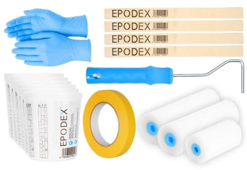 EPODEX® Epoxidharz Zubehör-Set für Oberflächenbeschichtung