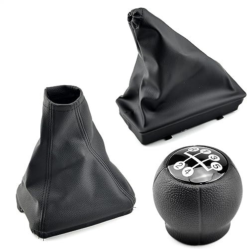 EQUSS Schaltknäufe Kompatibel Mit OPEL Für Corsa C Für TIGRA B Für Combo C 2001-2008 2009 2010 2011 Auto MT 5-Gang-Schaltknauf Mit Gamasche Kofferraumabdeckung Handbremsgehäuse (Color : 3Pcs)