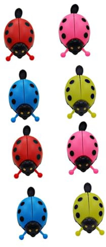 INOOMP 2sets Kinder Fahrrad Glocke Dame Glocken Zubehör Rot Gelb Bike Glocken Alarm 4 Stücke * 2