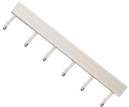 HERCHR Estante Para Ollas Y Sartenes Montado En La Pared, Barra Para Colgar En La Cocina, Estante Para Utensilios Para Colgar En La Pared, Colgador Para Utensilios De Cocina, Blanco(30cm)